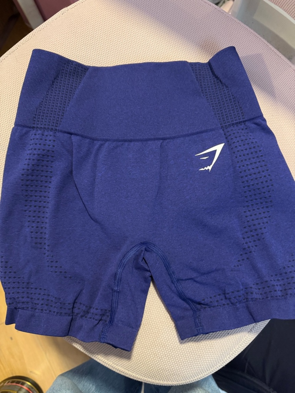 Gymshark Royal Blue High-Waist Seamless Bike Shorts